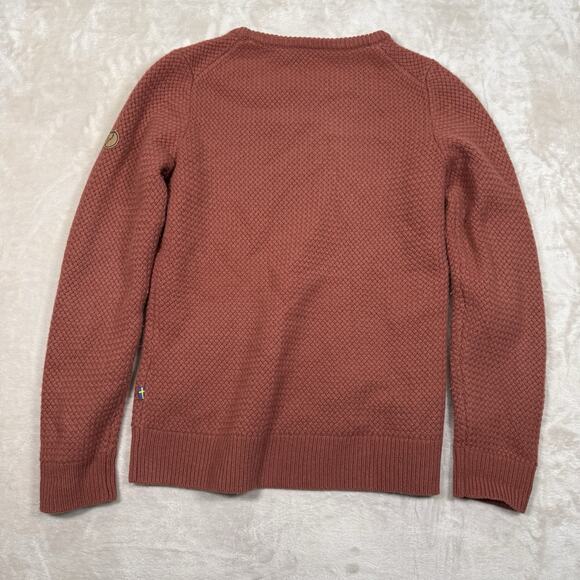 Fjallraven Women's Crew Neck Sweater - Rust Red - Picture 5 of 9